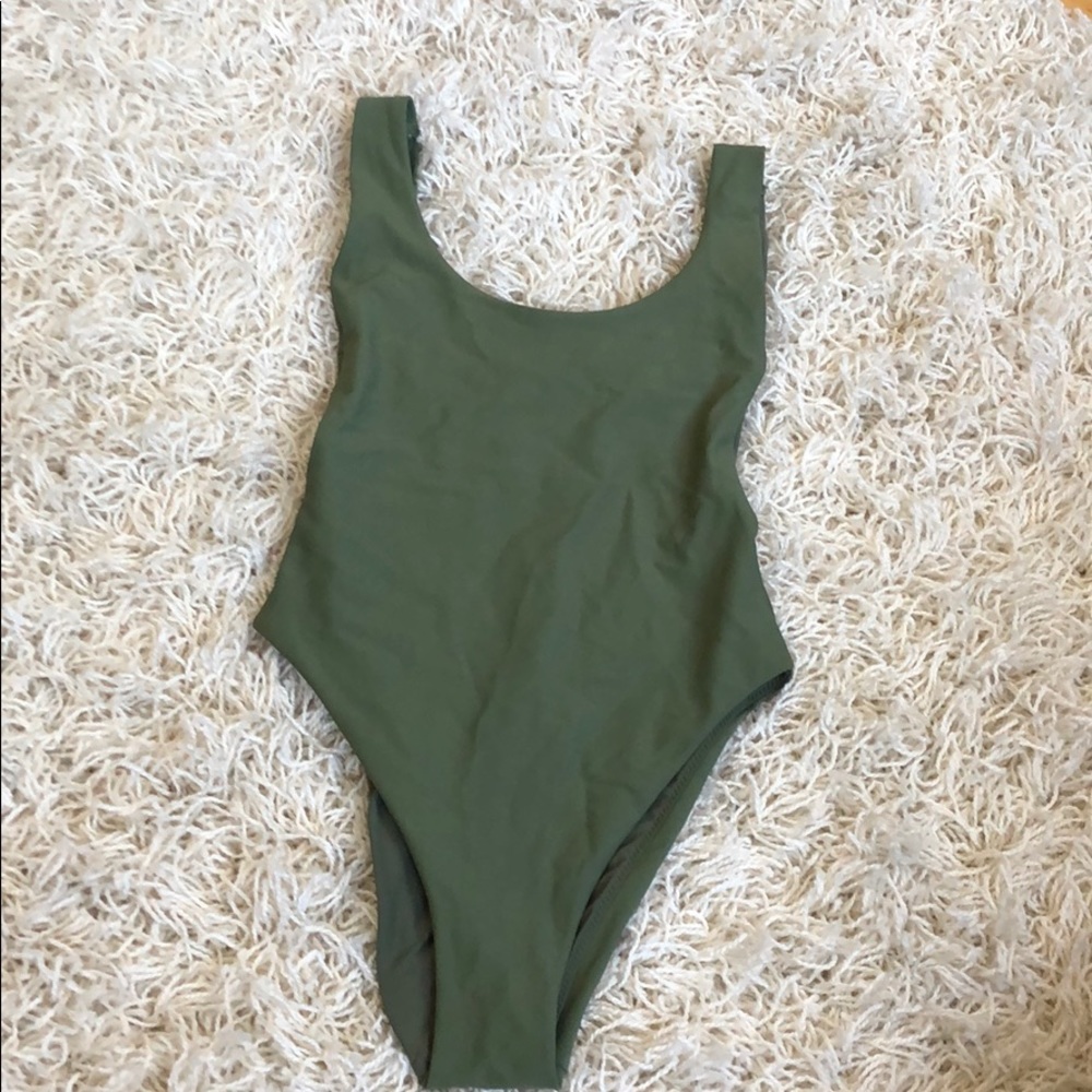 NWT Aerie Low Back Scoop Neck One Piece NWT